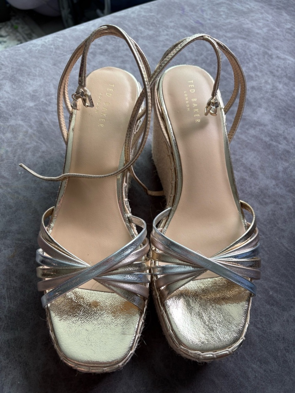 Ted Baker London Arabella Platform Wedge Sandal Size 9 New - Picture 3 of 7